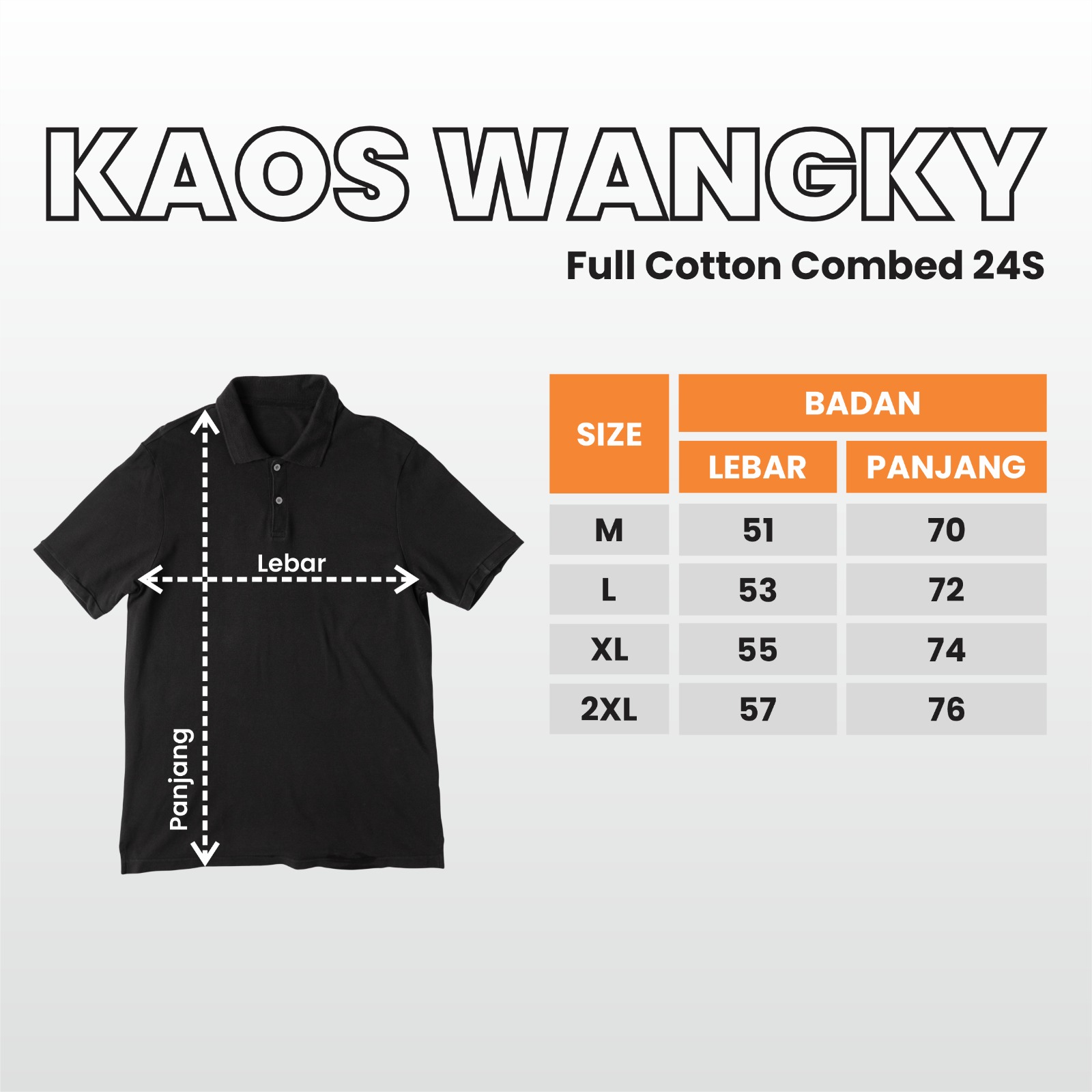 size chart wangky